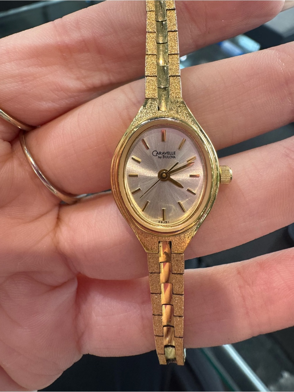 Vintage Caravelle by Bulova Women’s Gold-Tone Dress Watch (Model 48J51)